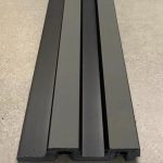 Akustisk lambiri træ vægpanel - grå blank